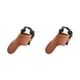 thumbnail image 1 of Soidarity Anillo protector de punta de dedo de Neries Protector de práctica portátil con cuerda de dibujo elástica antideslizante marrón 2piezas, 1 of 6