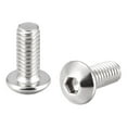 thumbnail image 1 of Tornillos de máquina M4x10mm con cabeza redonda hexagonal de acero inoxidable 304, 20 pcs, 1 of 3