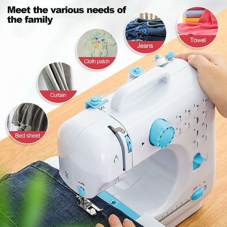 VIFERR Portable Sewing Machine, Mini Sewing Machine Handheld Electric  Sewing Machines 12 Stitches for Beginners Kids