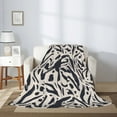 thumbnail image 2 of Throw Blanket for Couch Sofa and Bed, Abstract dots lines pattern Super Soft Plush Throw Blanket, Fuzzy Cuteness Comfy Warm Washable Flannel Blanket & Throws for All Season 60"x50", 2 of 5