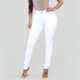 thumbnail image 3 of Pantalones vaqueros ajustados y elásticos para mujer, a la moda de cintura alta pantalón de mezclilla, informal, para ir a la oficina, para las cuatro estaciones, 3 of 4