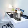 thumbnail image 5 of Masteelf Black Desktop File Organizer Rack with Hanging Document Holder, Storage Box for Paper, Folder, and Office Supplies, 5 of 8