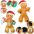 thumbnail image 2 of Gingerbread Man AerWo inflable navideño de 8 pies con LED, 2 of 7