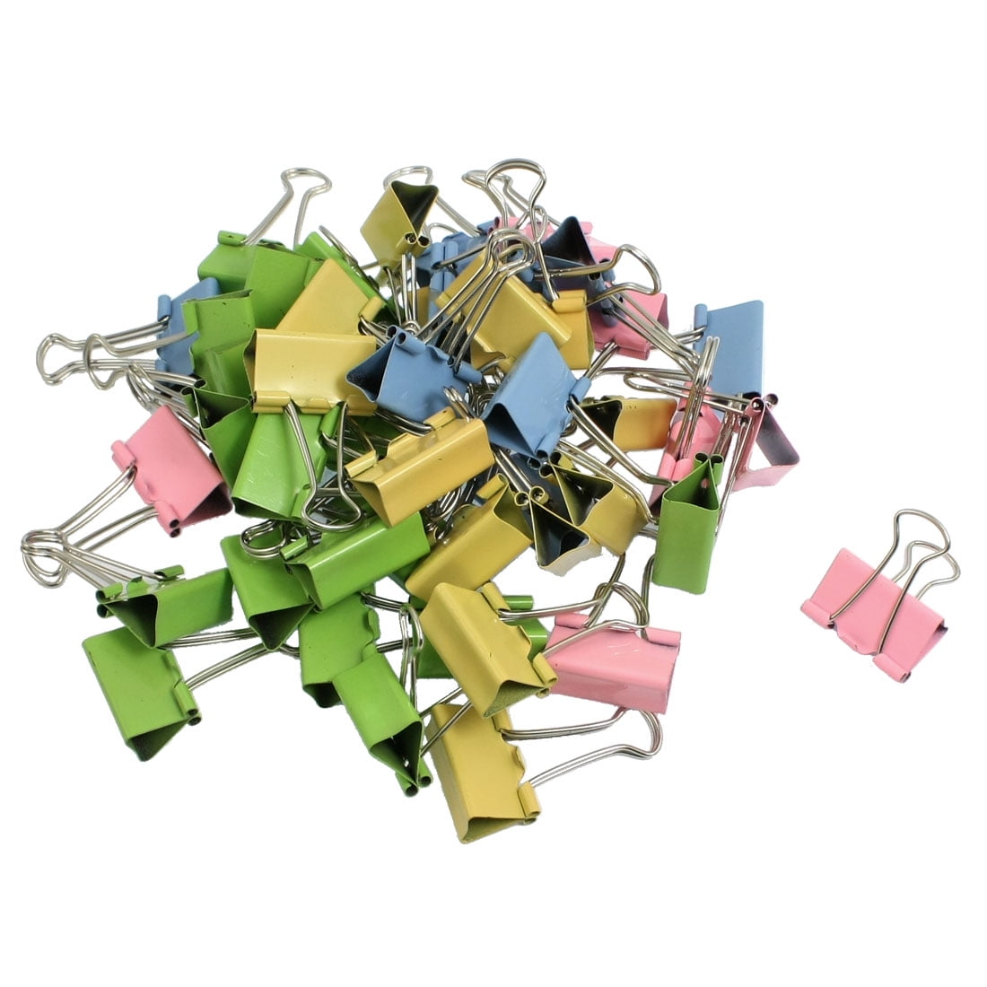 48 x 25mm Width Multicolor Stationery Home Office Binder Clips