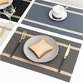 thumbnail image 3 of Stylish Pvc Placemats Set Of 6 For Dining Tables Heat Resistant 45X30Cm, 3 of 7