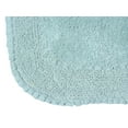 thumbnail image 4 of Home Weavers Radiant Collection 100% Cotton Non-Slip Bathroom Rug Set Machine Washable Bathroom Rug-17"x24", Bath Rug- 21"x34", Sky Blue Color 2 Piece Bath Rug set, 4 of 9