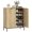 Oak, variant on HOMCOM 15 Pairs Shoe Storage Cabinet with Doors, Adjustable Shelves, Oak