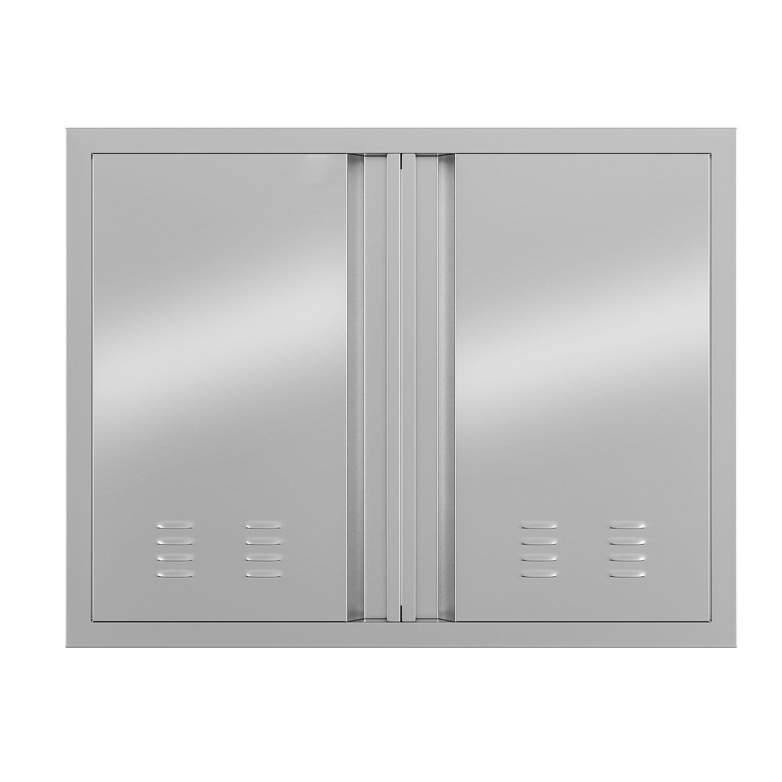 WhizMax 24" H x 31" W 304 Stainless Steel Outdoor Kitchen Access Door with Recessed Handle, Double Access Door for BBQ Island, Grilling Stati - image 3 of 7