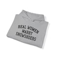 thumbnail image 4 of Snowshoer Wife Husband Wedding Engagement Hoodie, Gifts, Hooded Sweatshirt, 4 of 4