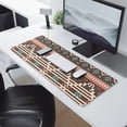 thumbnail image 2 of Long Mouse Pads for Desk,Boho Blue Pixel Ethnic Pattern Desk Mats on Top Of Desks, Desk Mouse Pad Extra Large with 3mm Non-Slip Base and Stitched Edge for Gaming,Office,Work,Home 31.5"x11.8", 2 of 6