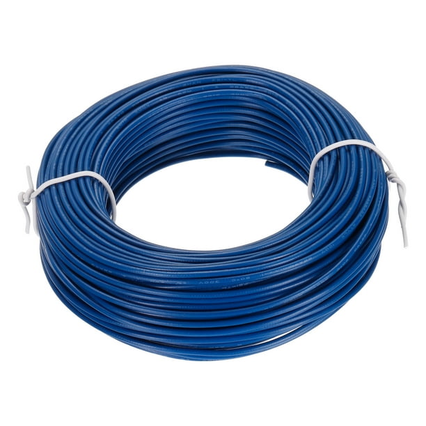 UL1007 22AWG Gauge Stranded Hook-Up Wires, PVC Electrical Wire Tinned  Copper Wire 30m/100ft Blue 