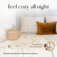 thumbnail image 2 of Five Looms Cotton Cozy Flannel Bed Sheet Set, Twin (Gingham Beige, 3 Piece), 2 of 6