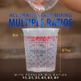 thumbnail image 3 of Custom Shop Paint Mixing Cups Plastic Measuring Cup Epoxy Resin, Disposable or Reusable, 64-Ounce (2 Quarts) - Pack of 12 - Graduated, Mixing Ratios, Automotive Painting Acrylic Art Crafts, 3 of 8