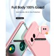 thumbnail image 2 of 3 in 1 for Google Pixel 6A Case, with 2 Pack Screen Protector, with Full Camera Cover Protection，Liquid Silicone Slim Shockproof Protective Phone Case [Microfiber Lining] (Pink)…, 2 of 12