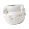 thumbnail image 4 of Almencla Animal Planter Flower Vase Balcony Home Table Centerpiece Pottery Plant Pot Rabbit 10x9.2x8.5cm, 4 of 8