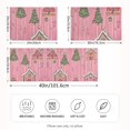 thumbnail image 2 of Yayeee Pillowcase Standard Size Set of 2 Satin Wrinkle Resistant Pillow Case, Pink Gingerbread House, 2 of 8
