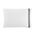 thumbnail image 5 of Chic Home Daria 4-Piece Embroidered Cotton Sheet Set, King, Black, 5 of 5