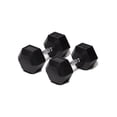 thumbnail image 1 of Par Mancuerna Hexagonal 45 Lb con Revestimiento en Goma MDFitness Pesa, Dumbbell MDFitness Hexagonal Recubierta, 1 of 7