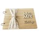 thumbnail image 2 of Libro de firmas de madera para bodas, hecho a mano, ideal para regalar en bodas. 40 páginas, 2 of 8