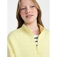 thumbnail image 4 of Weekend Academy Girls Fleece Quarter Zip Sweater, Sizes 4-18, 4 of 5