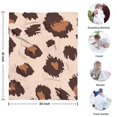 thumbnail image 4 of Beige and Brown Of Leopard Print Blanket,Comfortable Soft Flannel Throw Blanket,All Season,Warm Lightweight Blankets for Sofa Bed Couch Living Room Chair,30"x40", 4 of 4