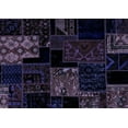 thumbnail image 1 of Ahgly Company Machine Washable Indoor Rectangle Patchwork Blue Transitional Area Rugs, 7' x 10', 1 of 4