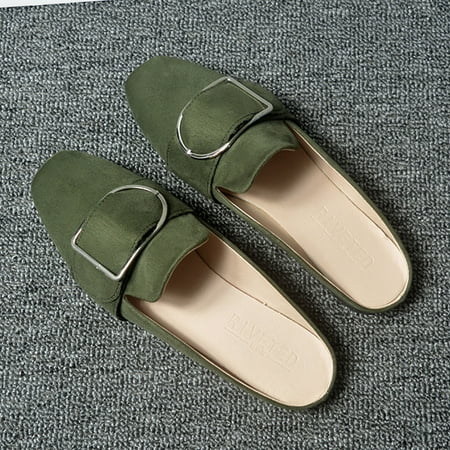 

Women s Spring And Autumn New Flat Square Head Casual Shoes