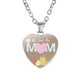 thumbnail image 1 of Collar para mamá con colgante de corazón regalos para el Día de la madre collar sencillo para mujer Plata, 1 of 8