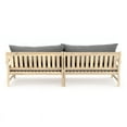 thumbnail image 3 of RST Brands Kooper 2 Piece Wood & Fabric 96" Outdoor Sofa - Charcoal Gray, 3 of 8