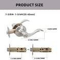 thumbnail image 5 of Steel Door Levers with Keyed Alike Entry Function Reversible Door Adjustable Backset for Front & Entrance Door, 5 of 7