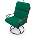 thumbnail image 2 of Jordan Manufacturing Sunbrella 45" x 22" Canvas Forest Green Solid Rectangular Outdoor Chair Cushion with Ties and Hanger Loop, 2 of 11