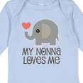 thumbnail image 4 of Inktastic My Nonna Loves Me Baby Boy Girl Elephant Boys or Girls Long Sleeve Baby Bodysuit, 4 of 5