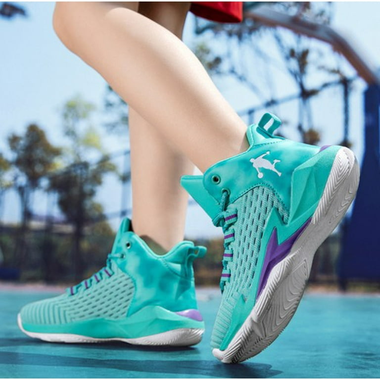 Green basketball shoes youth online