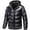 Black, variant on XFLWAM Puffer Jacket Men Big and Tall Lightweight Down Jackets Reflective Windproof Winter Puffer Coats Shiny Quilted Jacket Black M