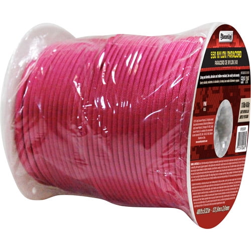 2 meter Paracord 4 mm reflektierend pink 60% Polypropylan 40 % Polyester 