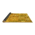 thumbnail image 2 of Ahgly Company Indoor Rectangle Patchwork Yellow Transitional Area Rugs, 2' x 4', 2 of 4