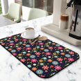 thumbnail image 2 of Washable Rubber Daisy Cute Floral Dish Drying Mats for Kitchen Counter Home Large Coffee Bar Pad Accessories and Decor for Utensils Stemware 19.5''x12'', 2 of 7