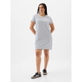 thumbnail image 3 of Camiseta holgada con bolsillo Dress GAP a rayas blancas y azul marino, 3 of 5