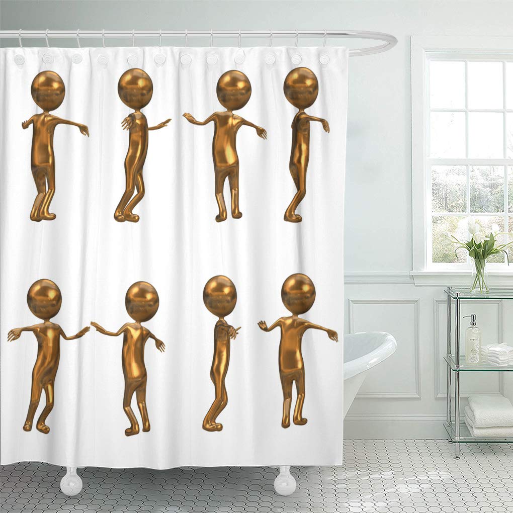 SUTTOM Cartoon Yellow Boy 3D Golden Unisex Character Bright Child