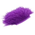 thumbnail image 4 of stanreset Ruban à Franges en Plumes d'Autruche Teintes 1 Yard Ornement Violet, 4 of 8