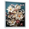 thumbnail image 2 of Designart "Opulent Magnolia Blooms" Magnolias Floater Framed Wall Art Prints, 2 of 5