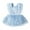 Blue, variant on TOOYOU Girls Bodysuits Butterfly Sleeves Cartoon Romper Dress Baby Girl Clothes Comfort Playwear Size 9-12 Months Blue