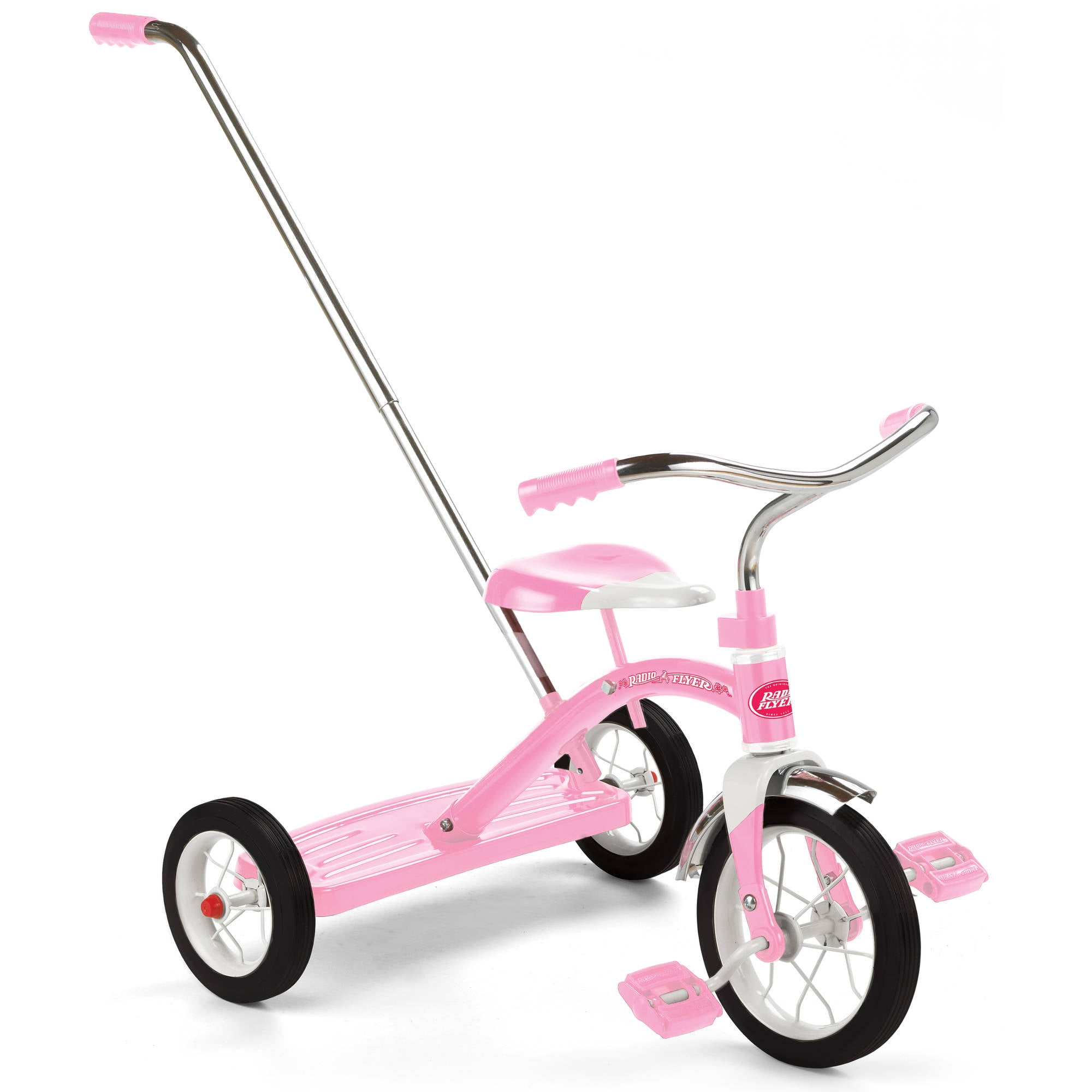 radio flyer pink tricycle with basket