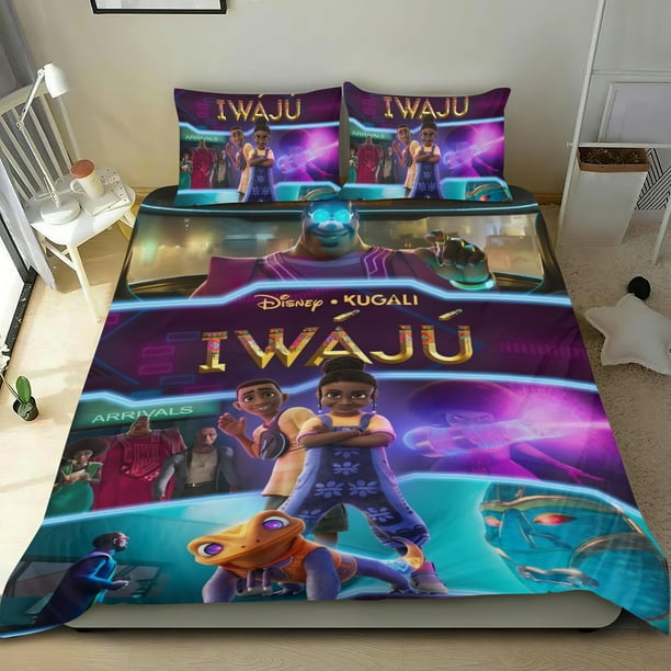 Iwájú Conjunto de sábanas temático, trío de piezas, cómodo y amigable con la piel, diseño único, regalo de decoración para el hogar para familiares, amigos y fans,140cm *210cm
