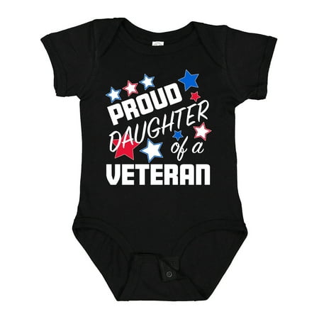 

Inktastic Proud Daughter of a Veteran- Veterans Day Gift Baby Girl Bodysuit