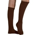 thumbnail image 5 of MDR Women and Men Slouch Socks Extra Tall/Extra Heavy Cotton Socks Made in USA Size 9-11, Pack of 6 (6 Brown), 5 of 9