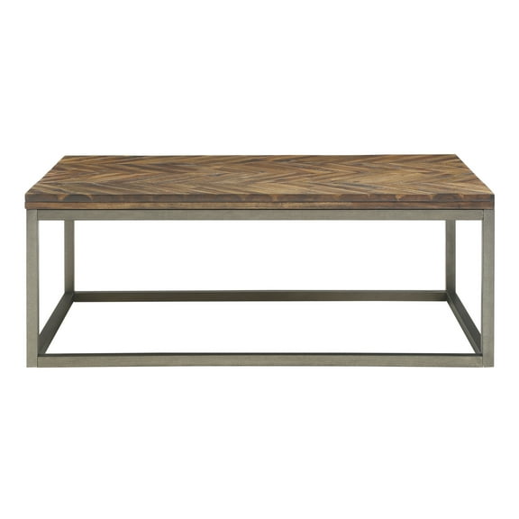 Steve Silver Co Lorenza Wood Top Coffee Table in Distressed Brown