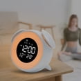 thumbnail image 2 of Billuyoard Reloj despertador con música Led, calendario, luz de repetición, mesita de noche Digital, dormitorio, dibujos animados, relojes de sueño Electrodomésticos Azul Billuyoard HA083590-02B, 2 of 6