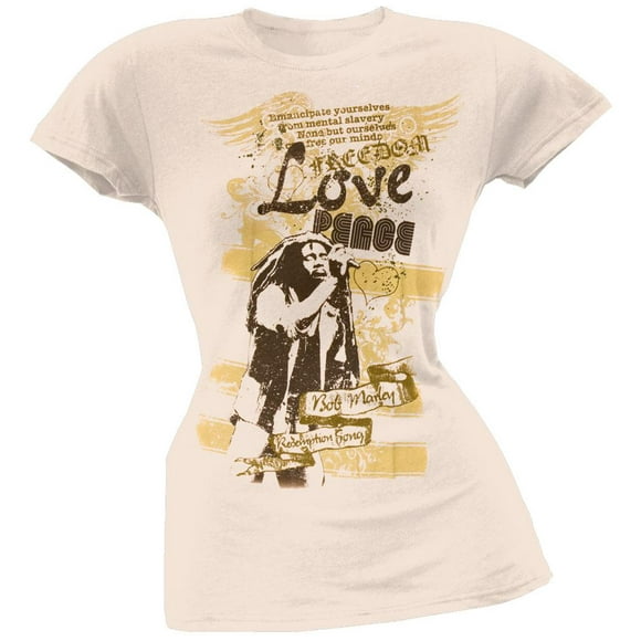 Bob Marley - Lyrics Juniors T-Shirt