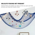 thumbnail image 3 of BESTYASH Nautical Fish Net Wall Hanging Sky Blue for Rustic Beach House and Coastal Room Decor, 3 of 6